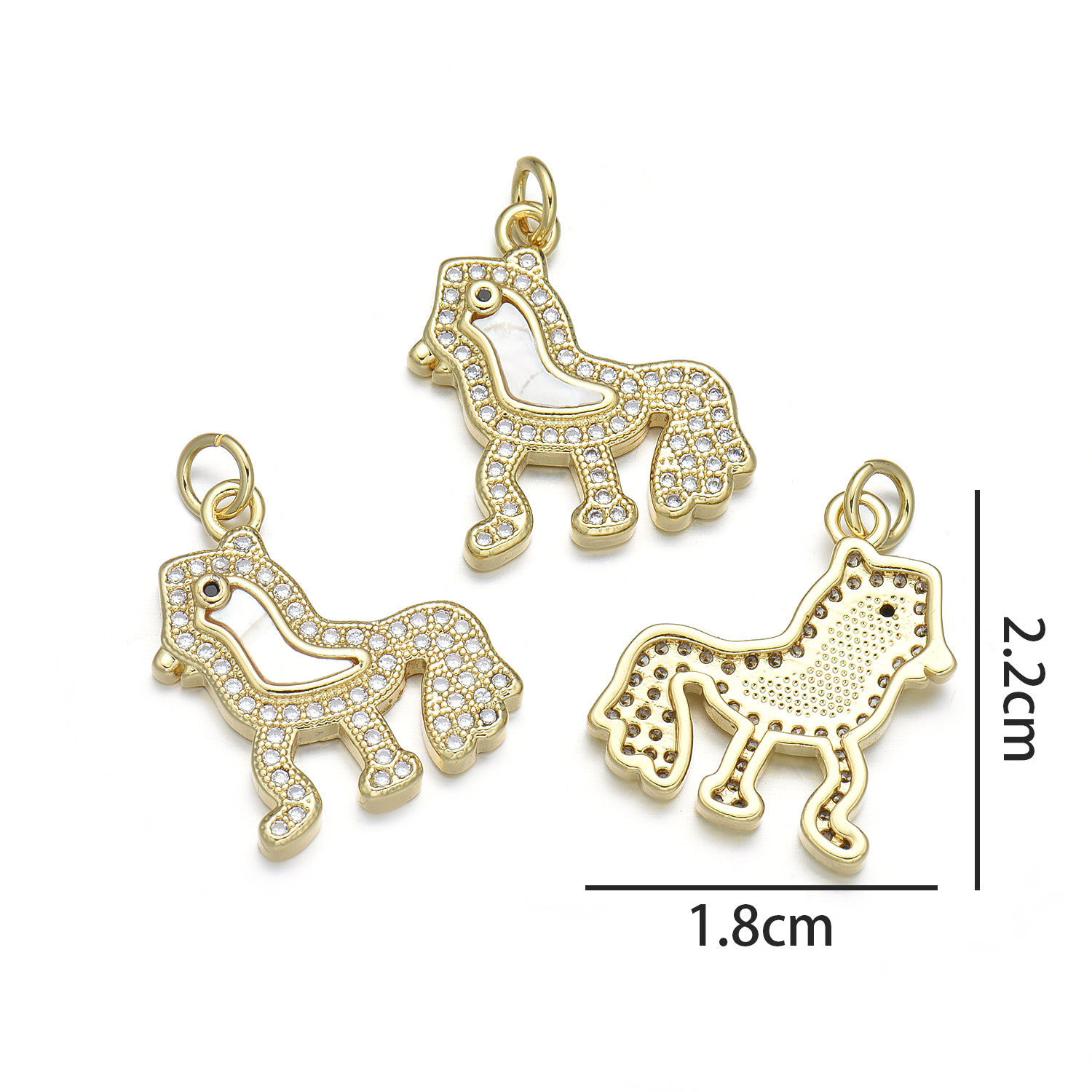 Rooster pendant (natural shell)