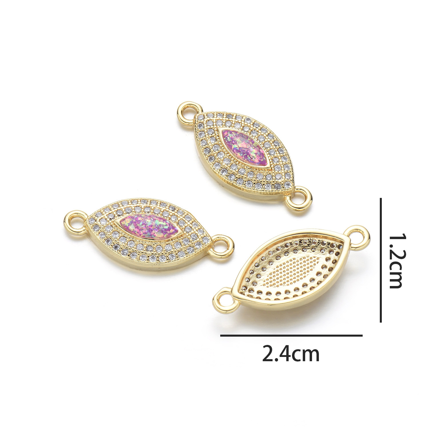 Leaf hand (Starry Sky purple opal)