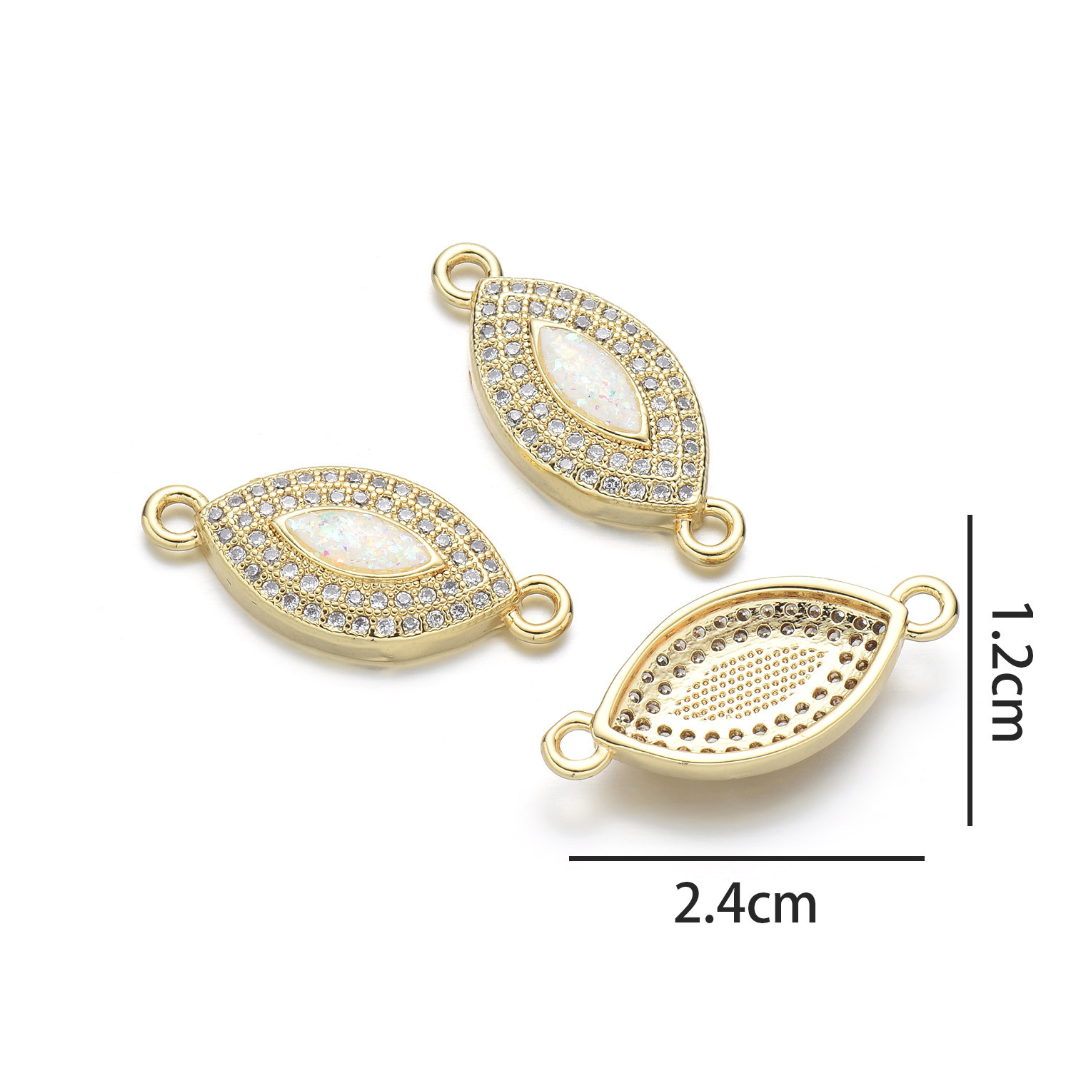 Leaf hand (colorful pink opal)