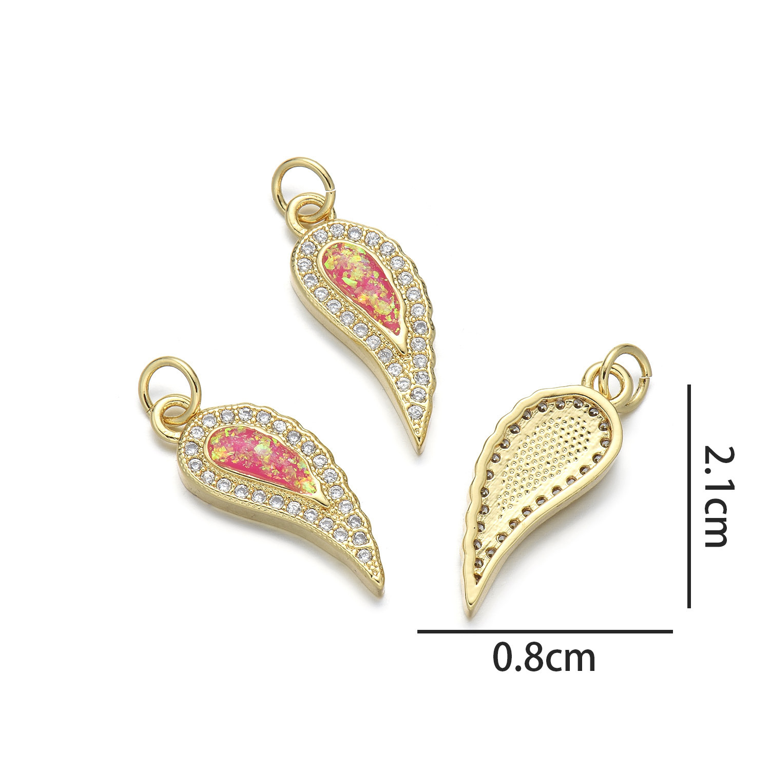 Pepper pendant (shining pink opal)