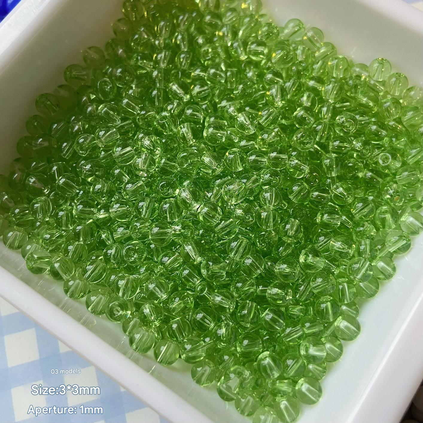 Model 03 green (about 80 pieces in 5g)