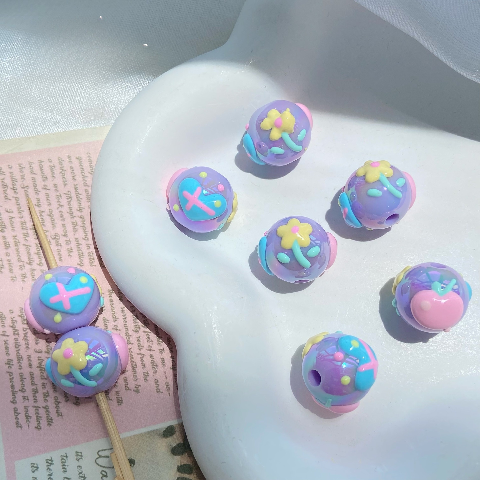 02 style purple flowers (1 piece)