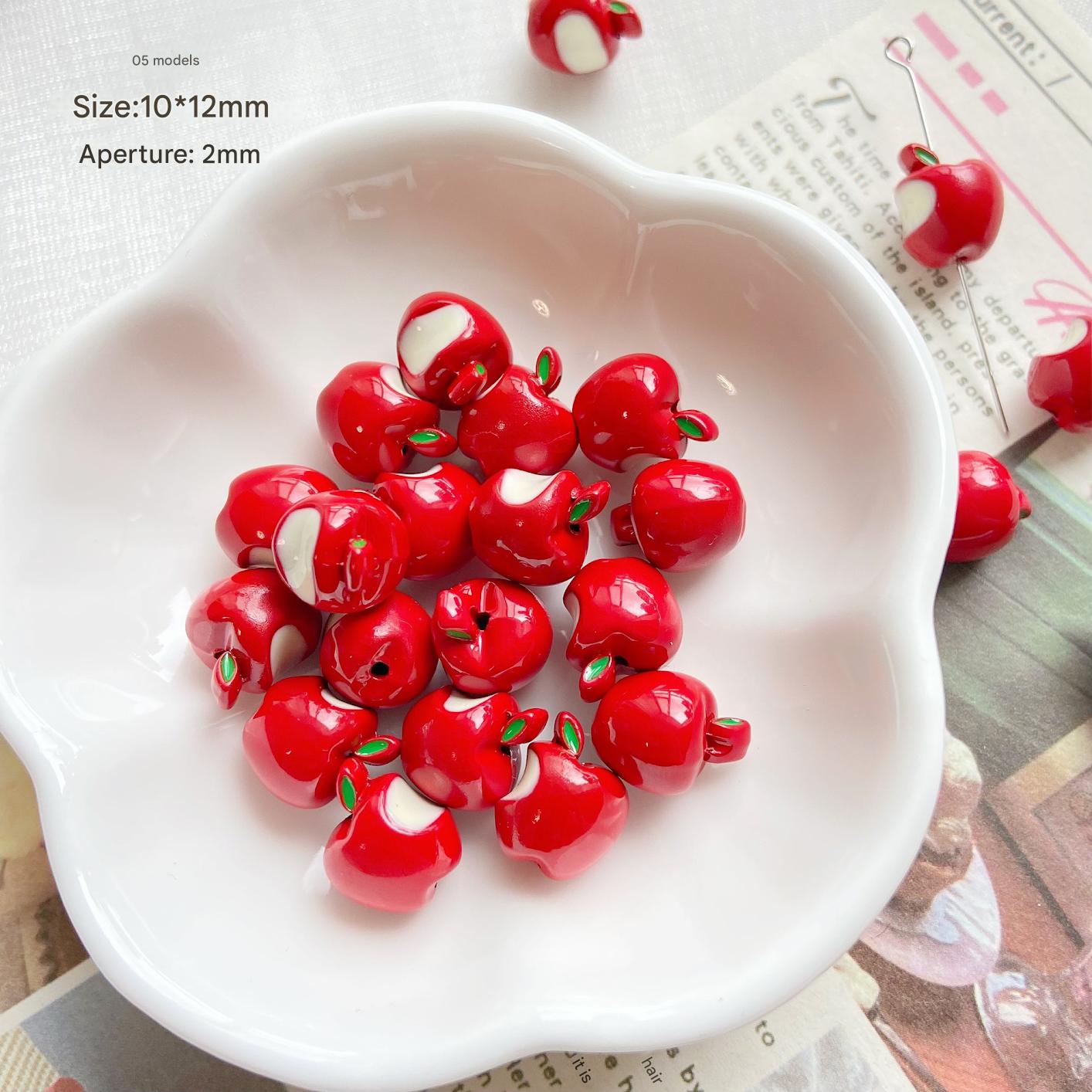 Style 05 red bitten apple (1 piece)