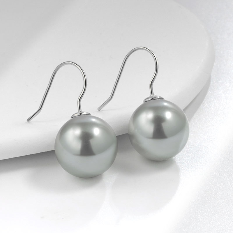 Gray Pearl 12mm platinum