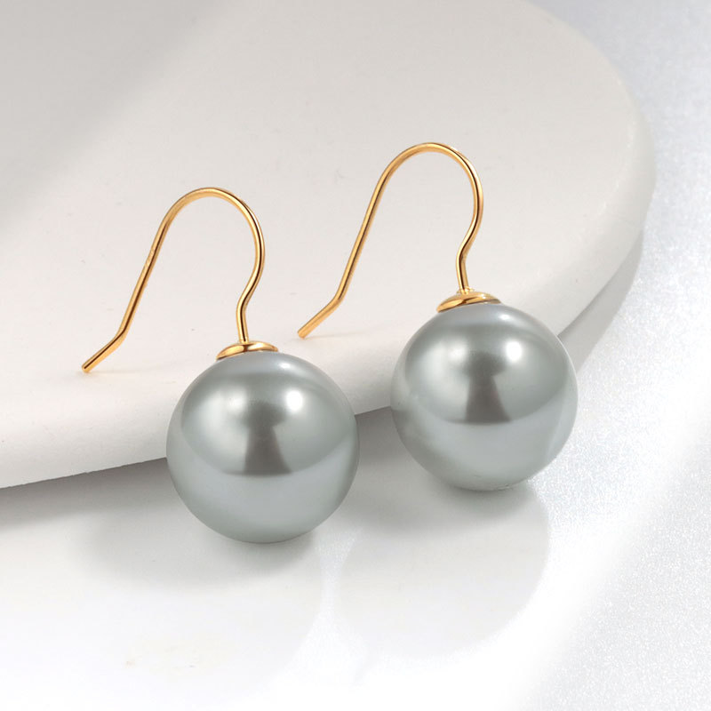 Gray Pearl 12mm golden