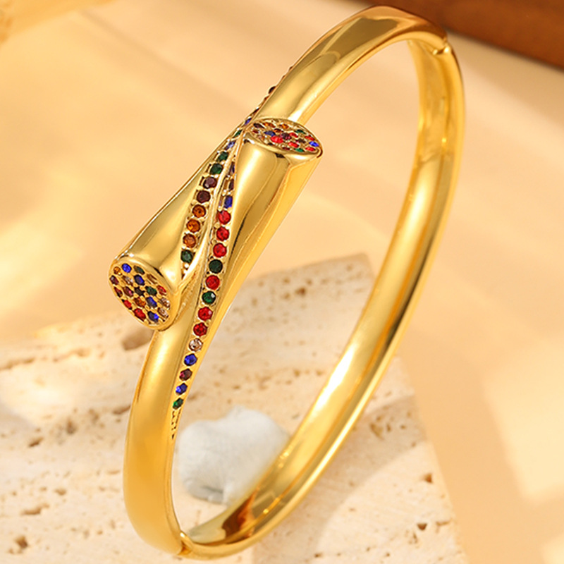 Golden-colored diamond