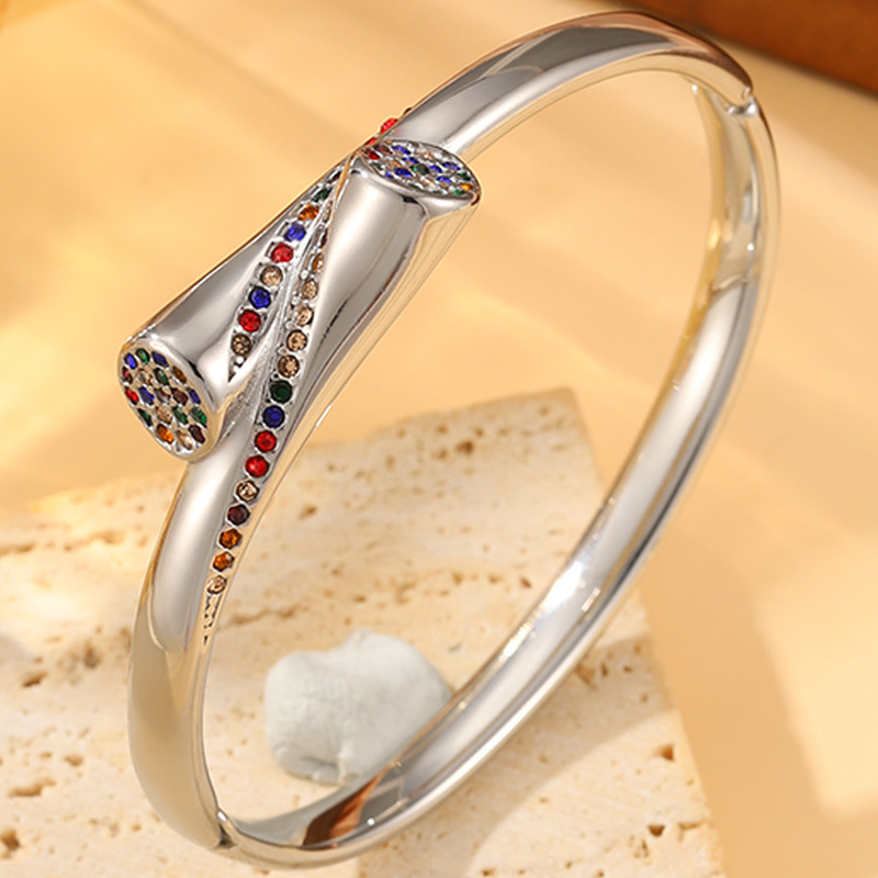 Silver-colored diamond
