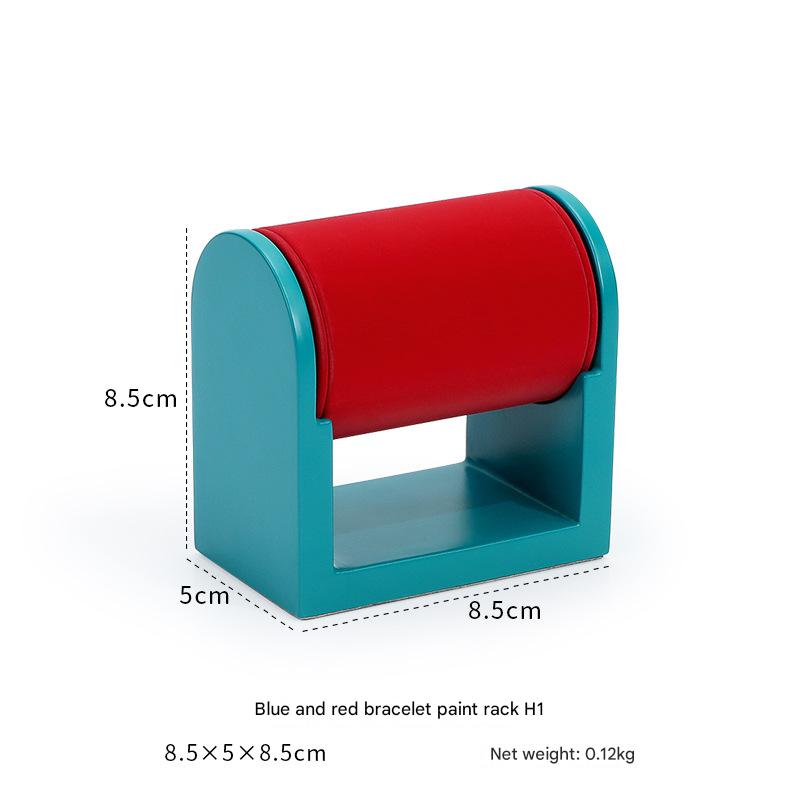 Blue background red surface small size bracelet rack [paint base]]