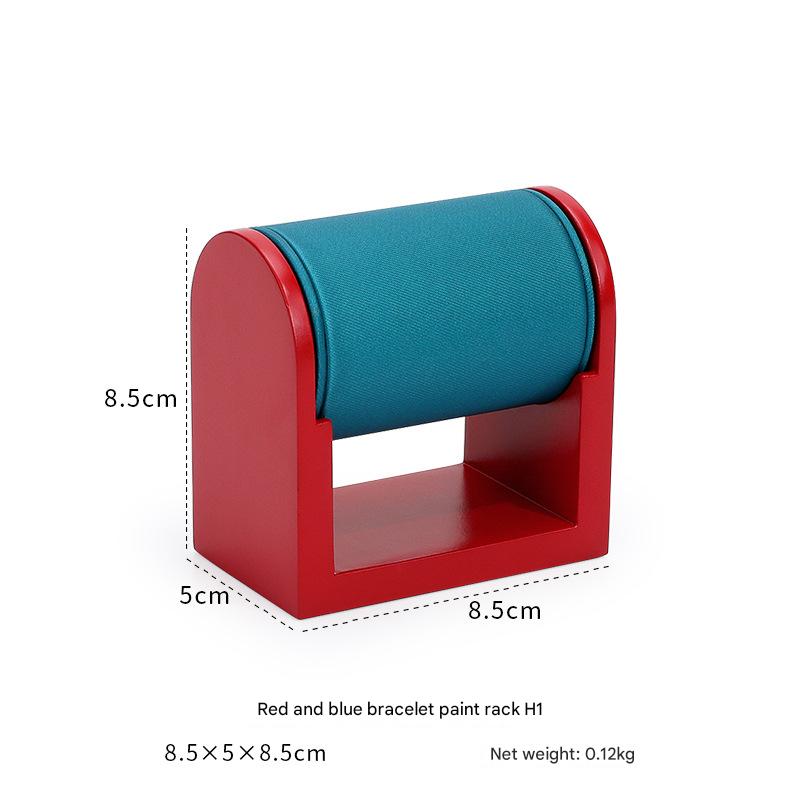 Red background blue surface small size bracelet rack [paint base]]