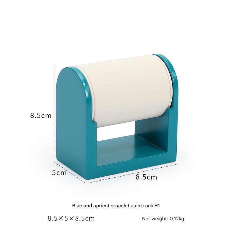 Blue background beige white surface small size bracelet rack [paint base]]