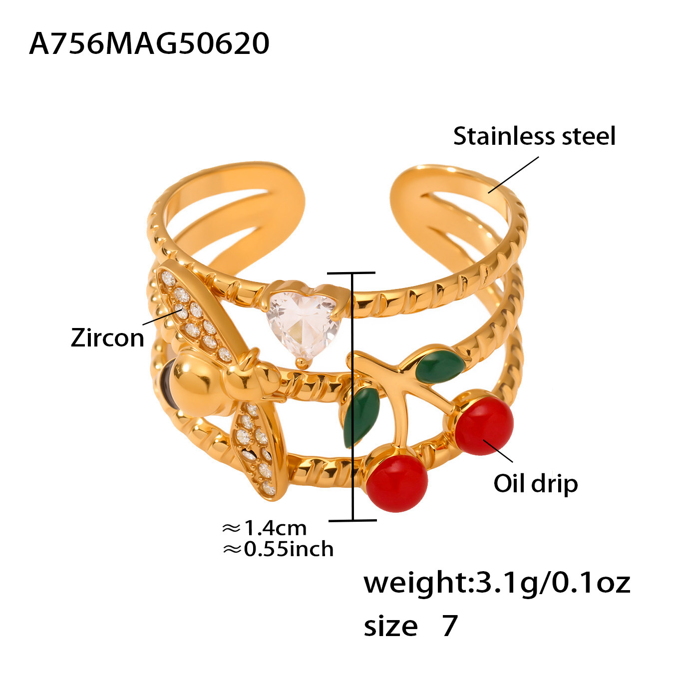 A756-gold cherry ring 1
