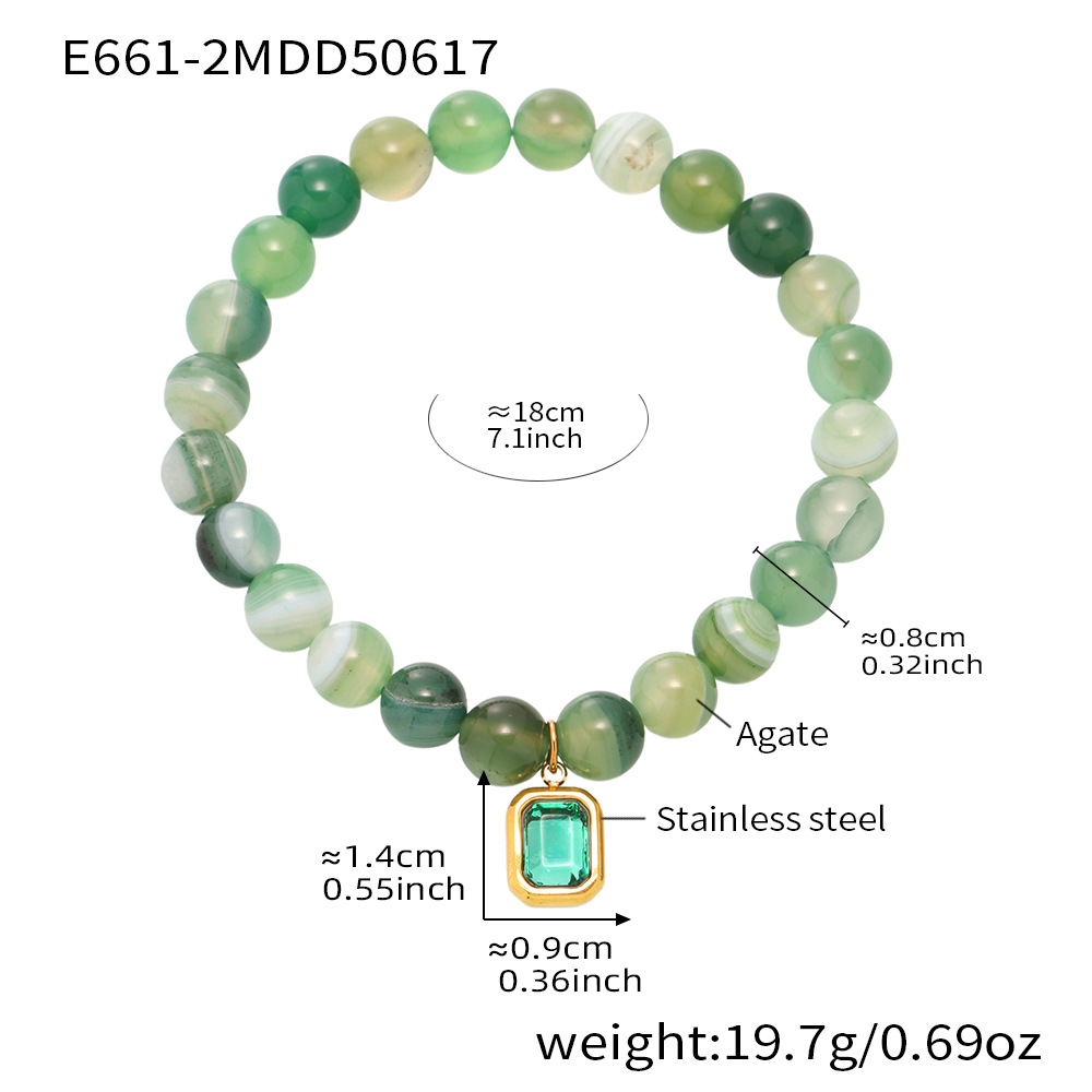 E661-green bracelet 18cm