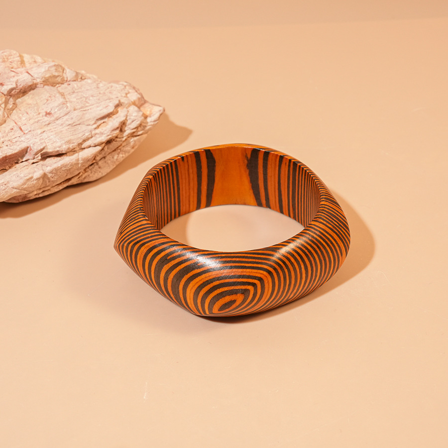 Bracelet-dark brown five-pointed star