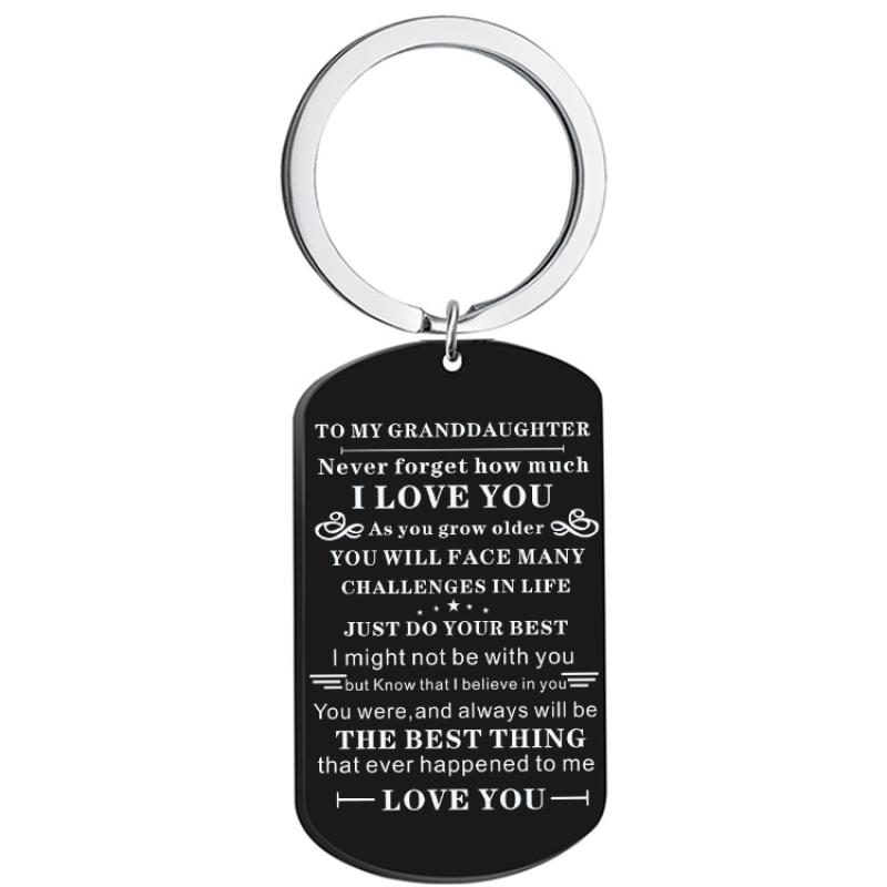 E black keychain 78mm