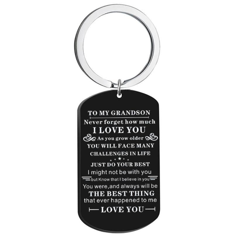 F black keychain 78mm