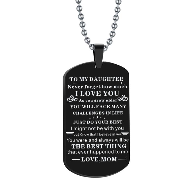C black necklace 60cm