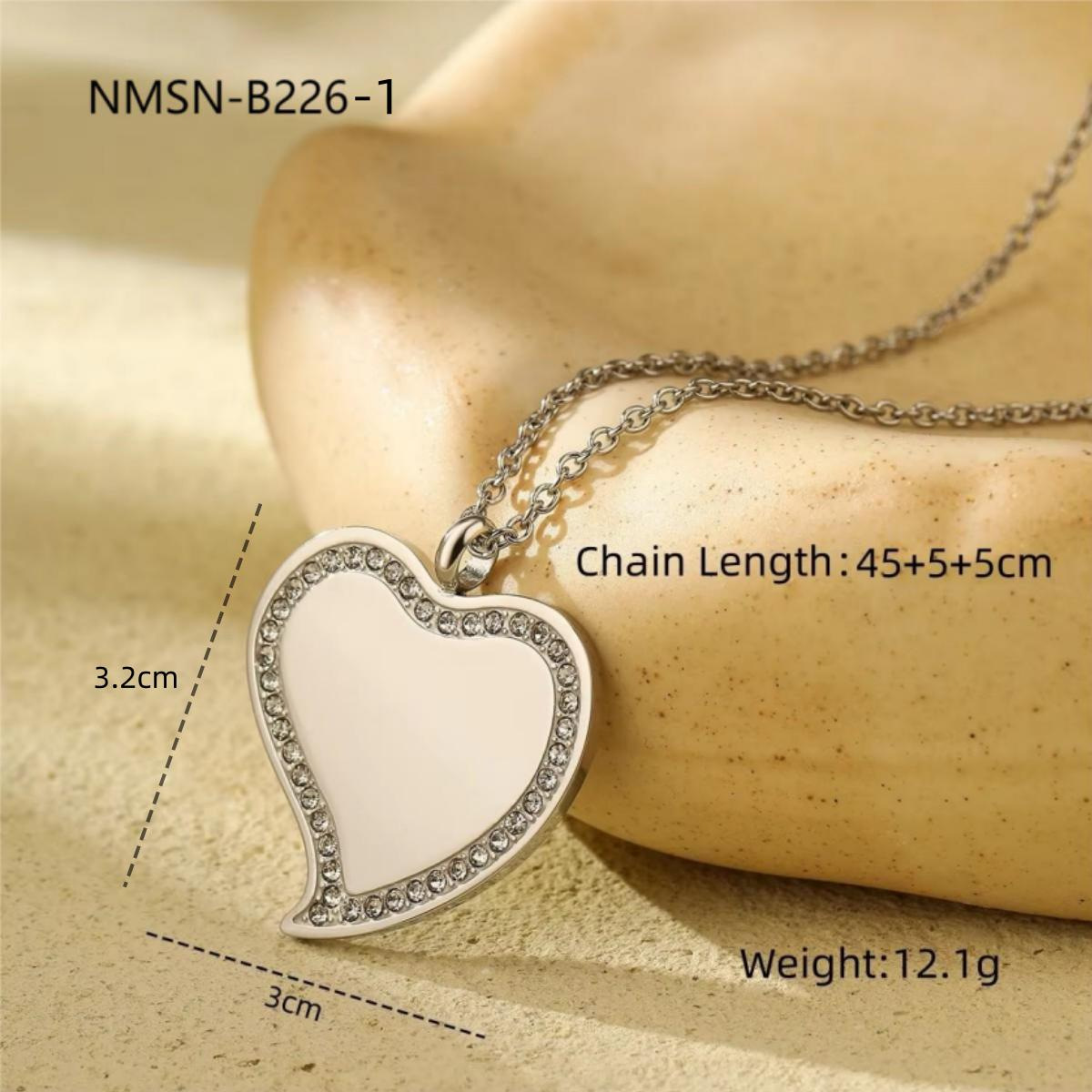 Nmsn-b226-1 partial heart-shaped steel color