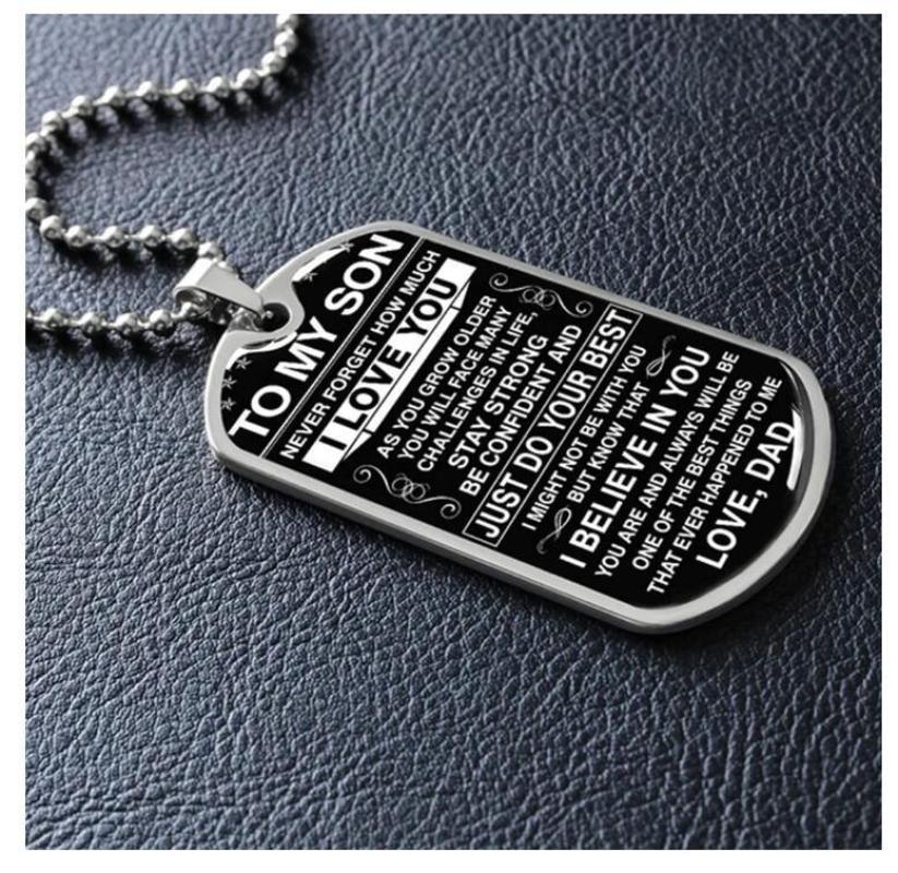 Steel epoxy necklace Type A