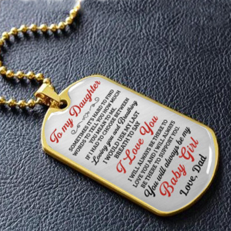 Gold epoxy necklace Type B