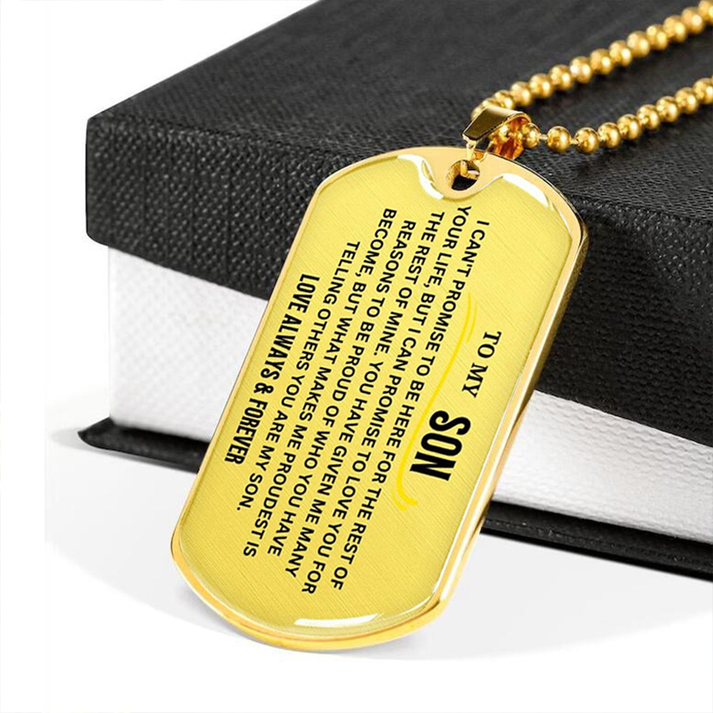 Gold necklace son