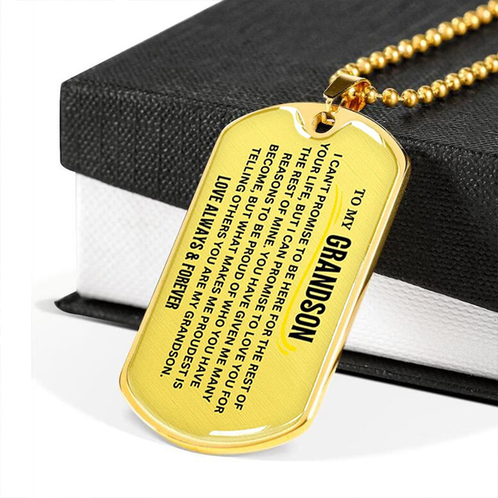 Gold necklace grand son