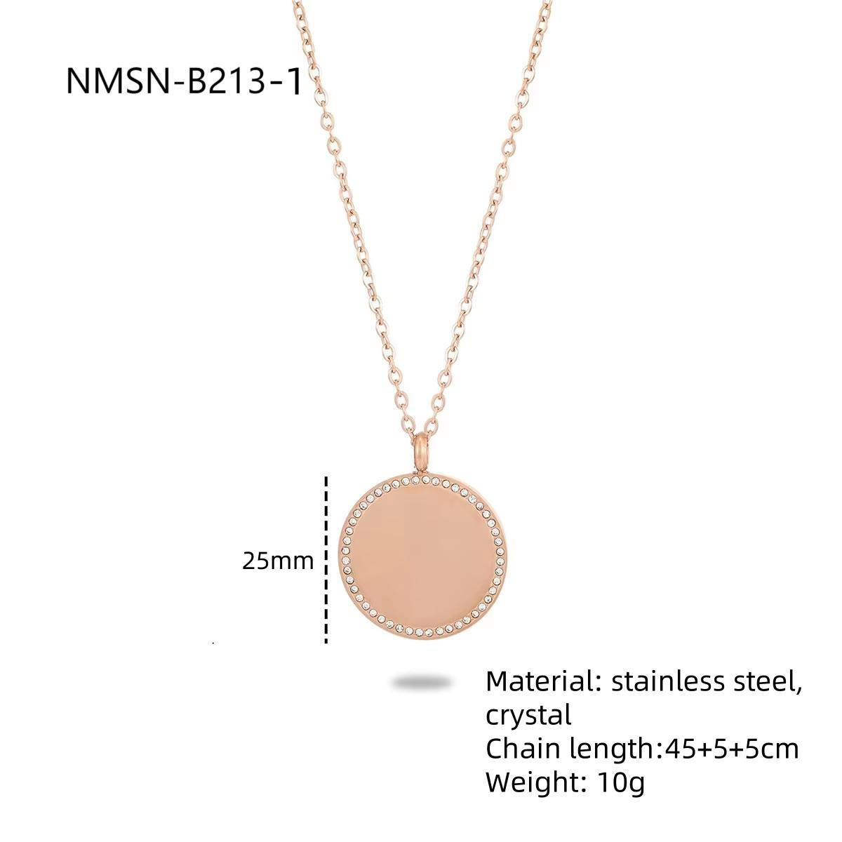 Nmsn-b213-1 small round rose gold