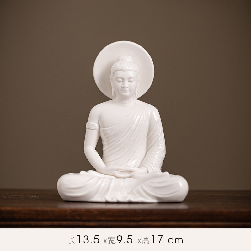 Single-release jamony [budaguang] white porcelain