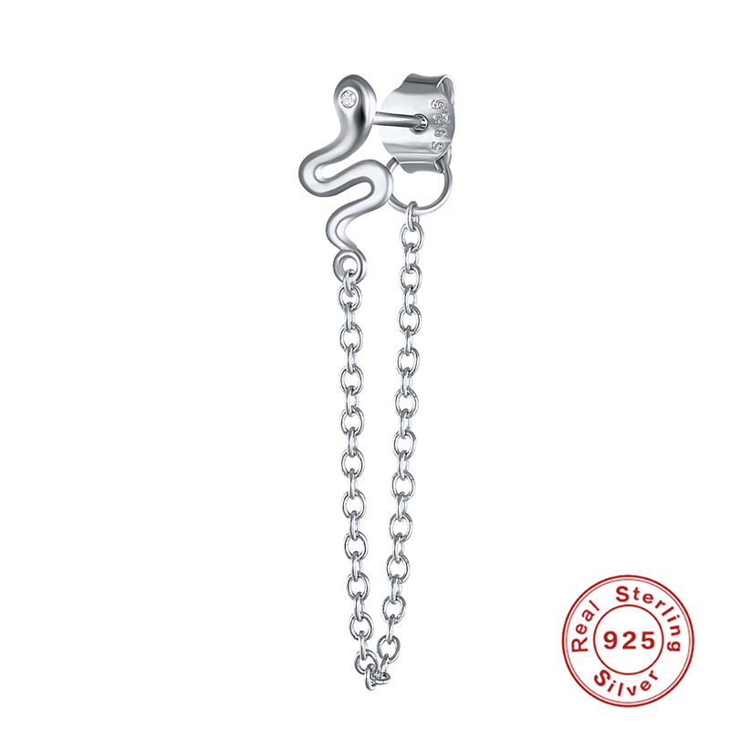 Platinum Single Snake Ear Line