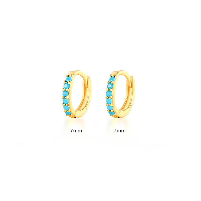 Gold-Turquoise 7mm