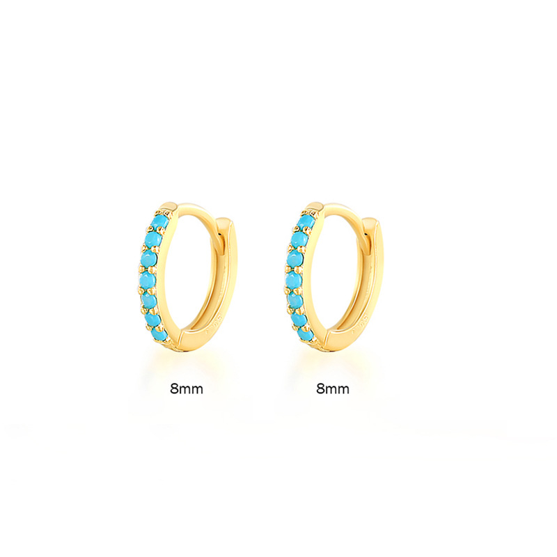 Gold-Turquoise 8mm
