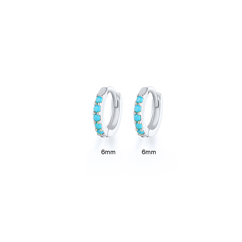 platinum-Turquoise 6mm