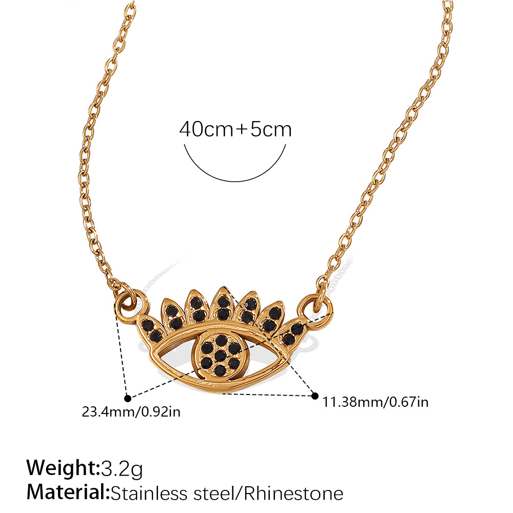 Xl544bkg black diamond necklace