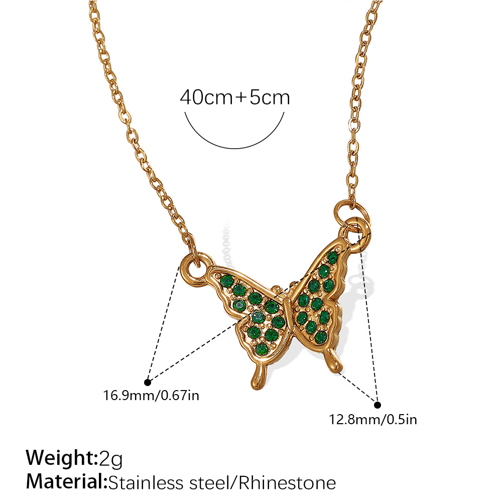 Xl545gng green diamond necklace