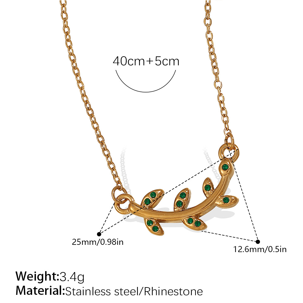 Xl546gng green diamond necklace