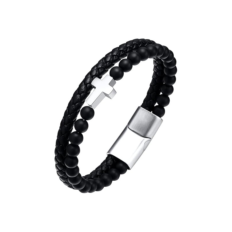 Black onyx steel magnet buckle