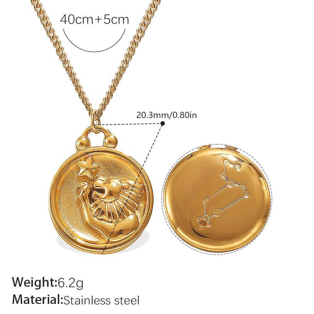 Xl769g12 gold necklace