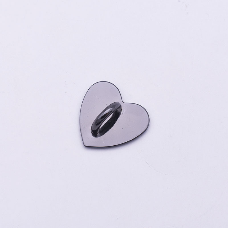 Heart-shaped black - with adhesive backing