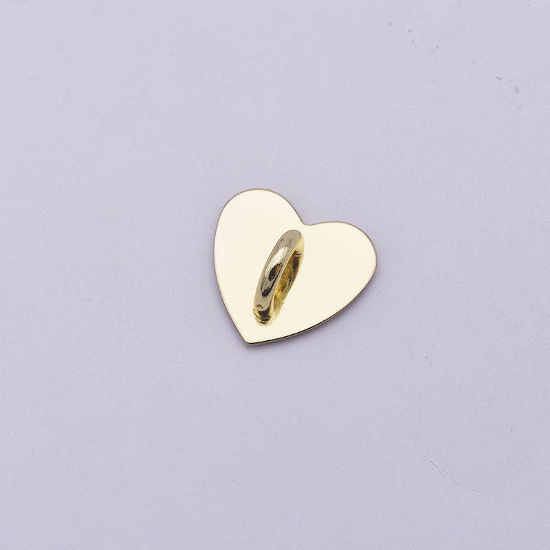 Heart-shaped gold - with adhesive backing