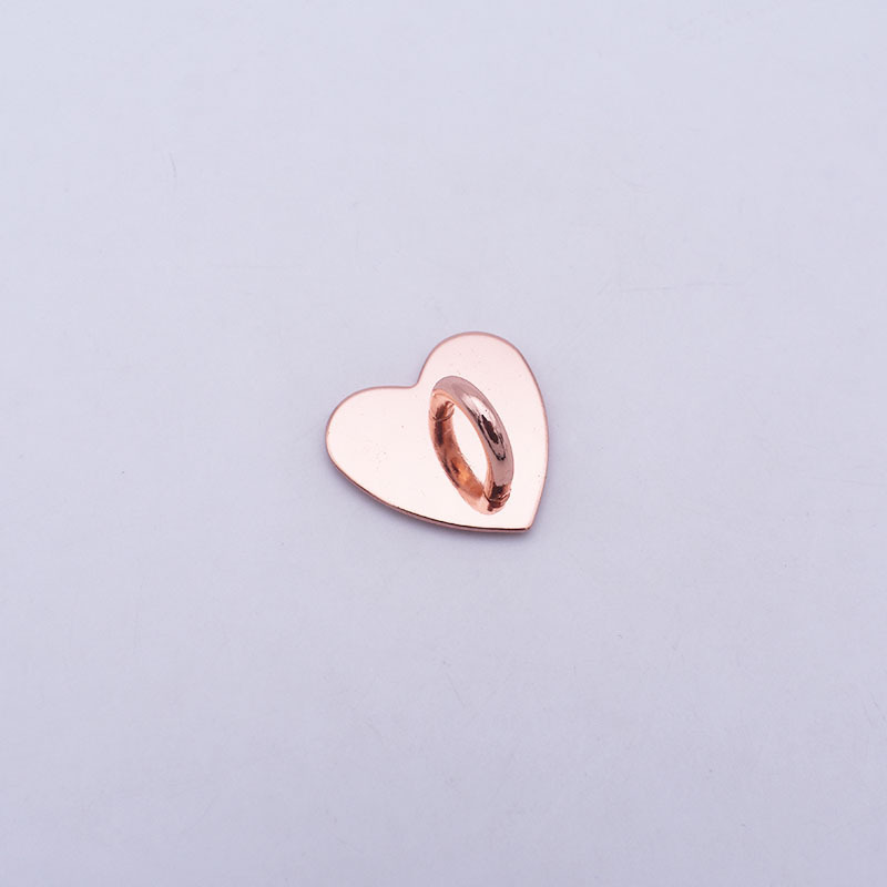 Heart-shaped pink - with adhesive backing
