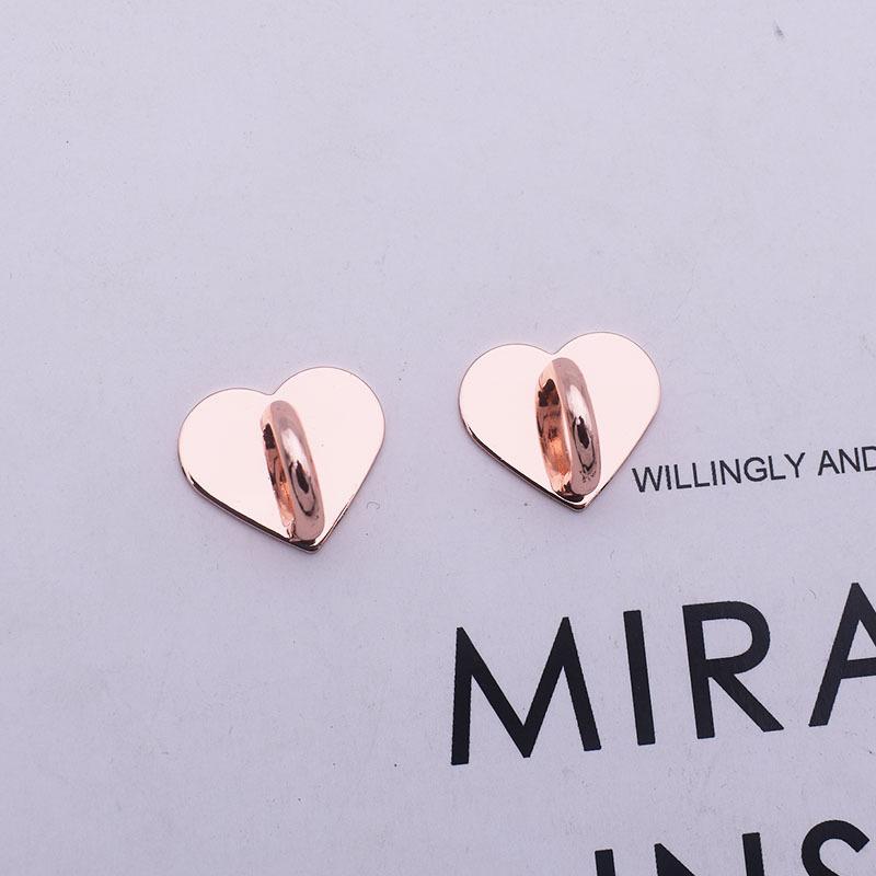 Small heart-shaped pink-2CM