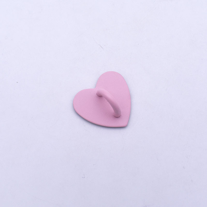 Heart-shaped baked pink