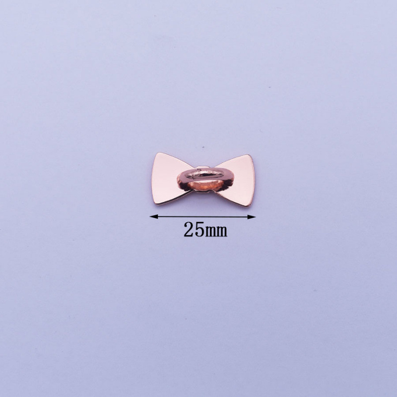 The bow is rose gold
