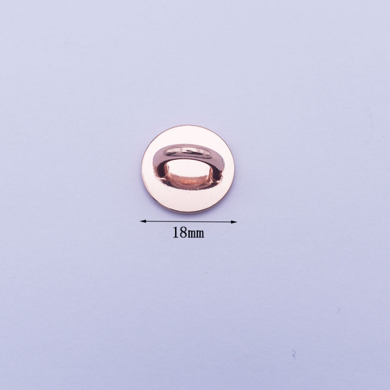 Small round rose gold