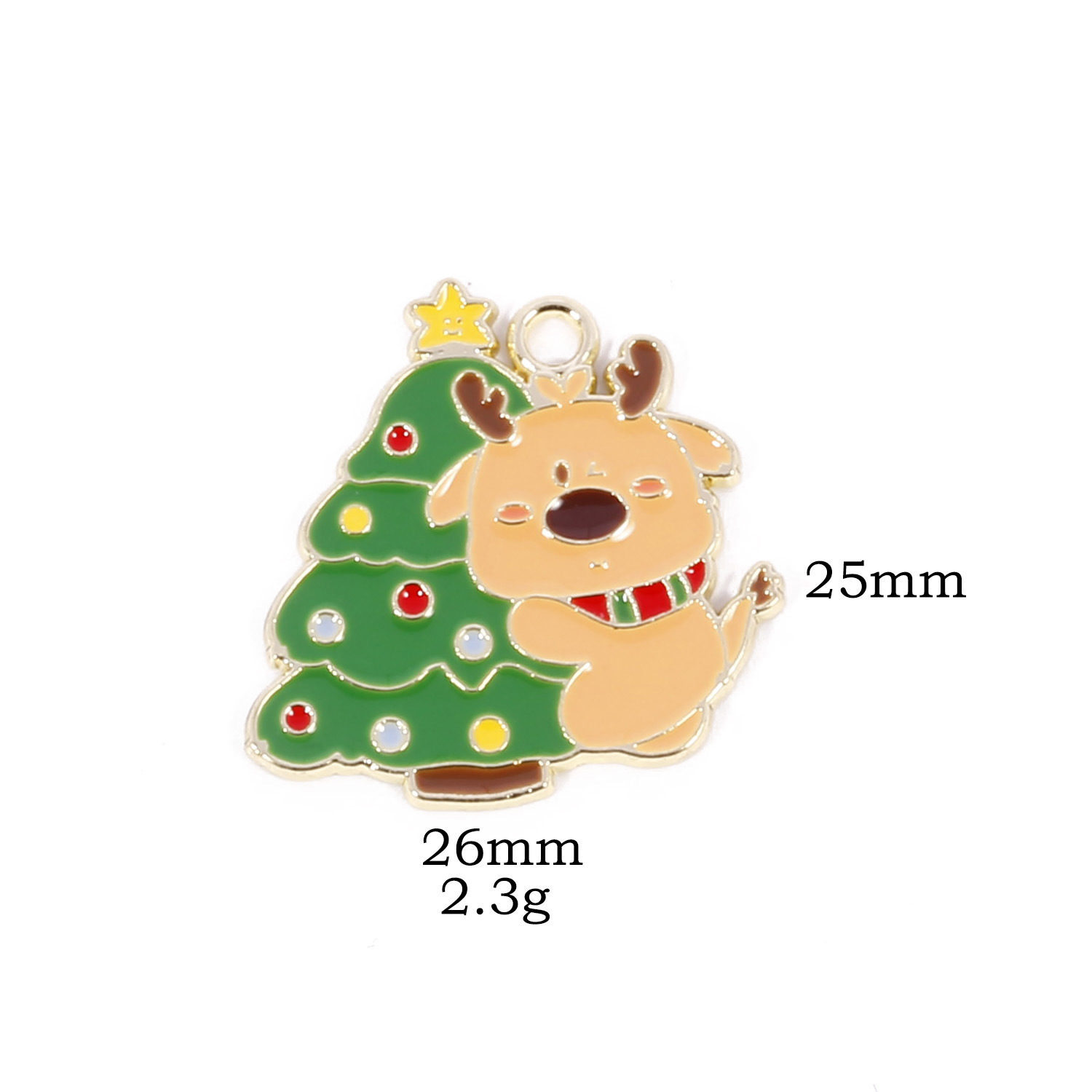 4#Christmas tree deer
