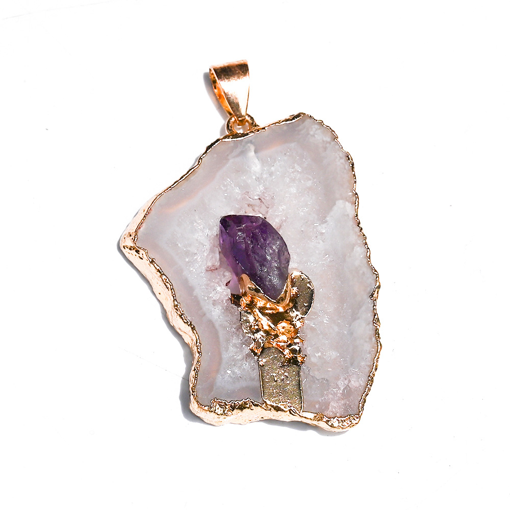 Gray agate pendant (single price)