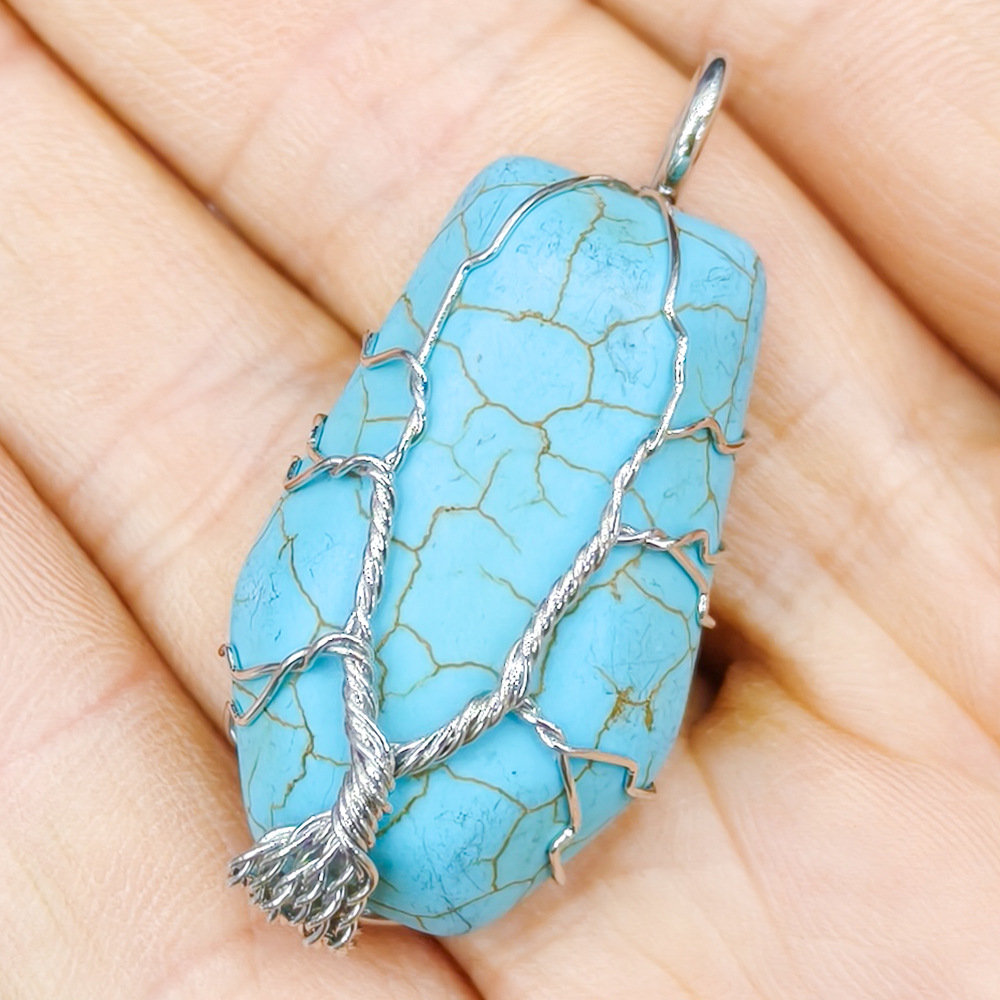 Synthetic blue turquoise