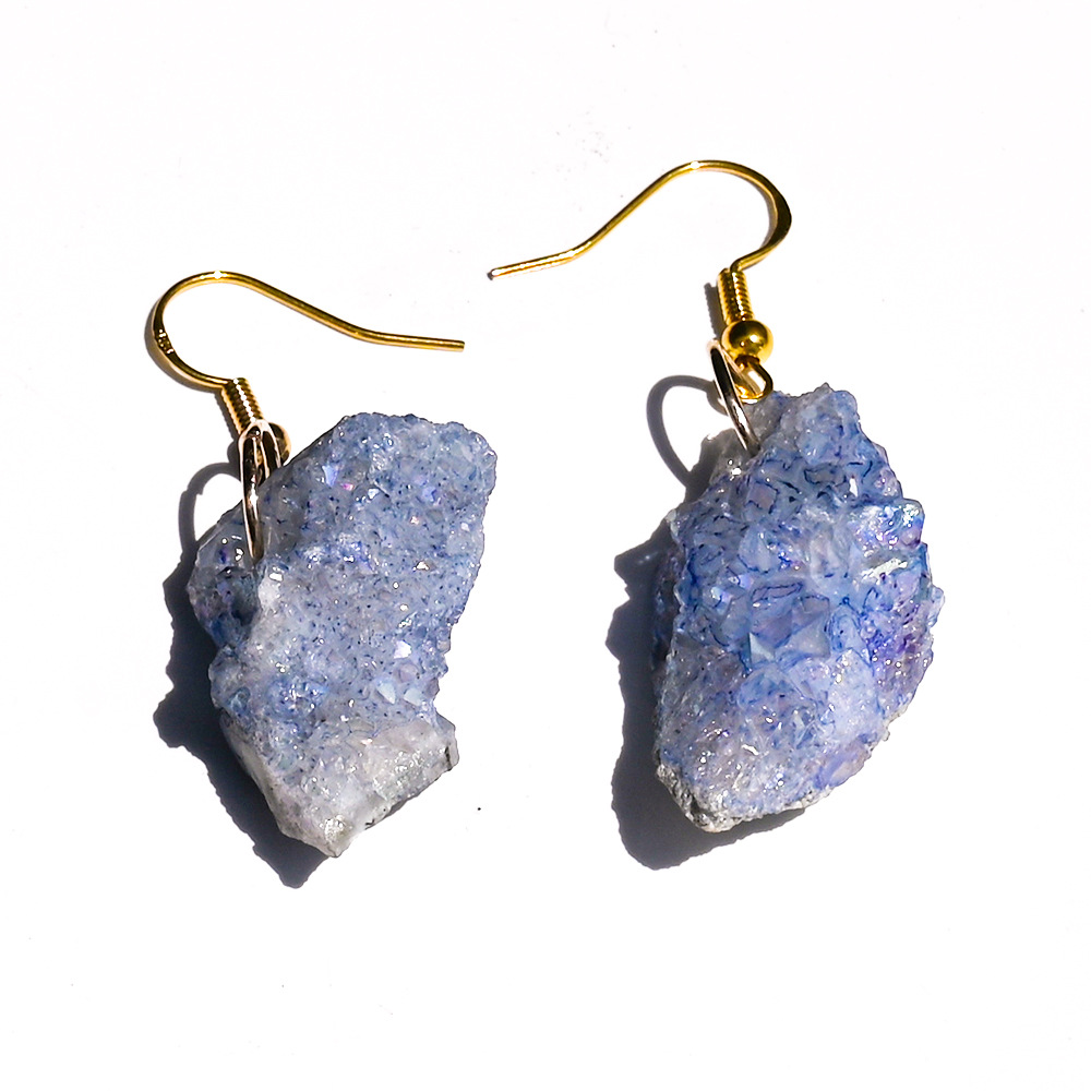 Violet electroplated crystal cluster