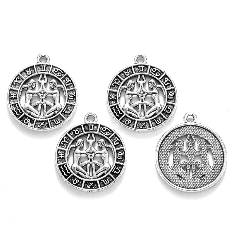 Gemini ancient silver/24*21mm/2.11g