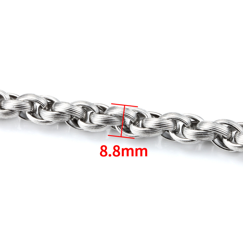 Steel pattern twist chain 8.8mm
