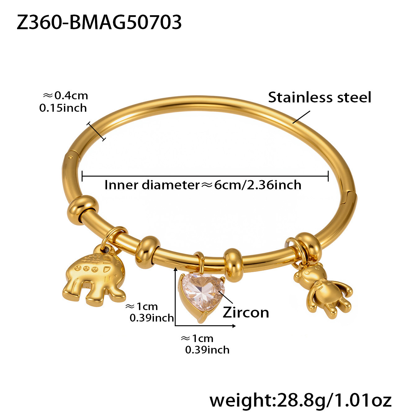 Z360-gold diy accessories bracelet-b style